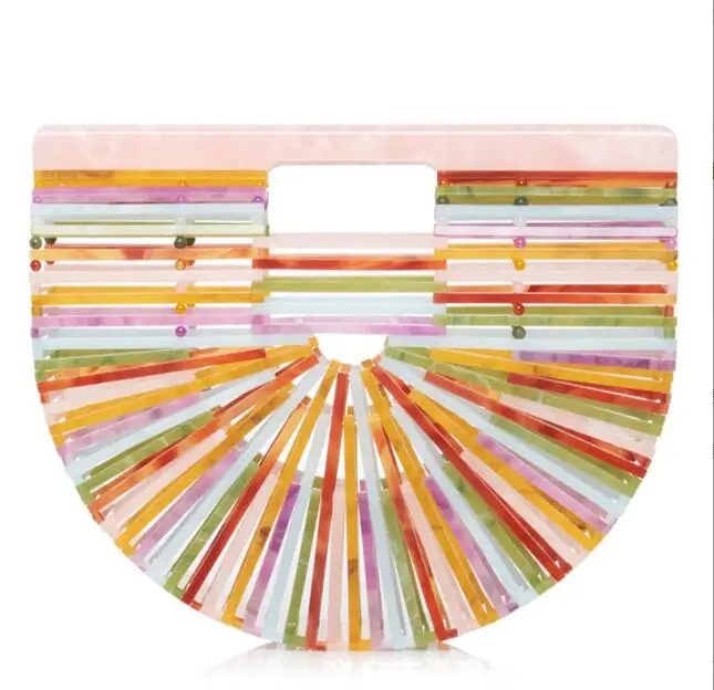 

2022 luxury women wedding hand bag bridal handbag transparent clutch party acrylic evening bags clear purse, Customized color