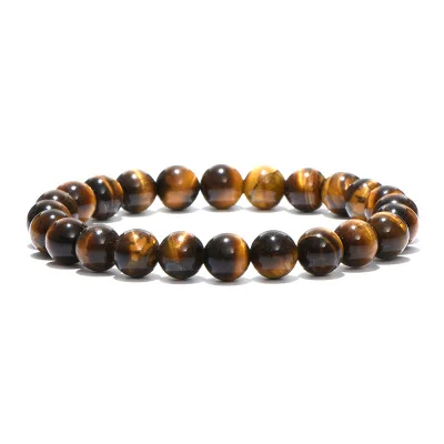 

New 8mm Tiger Eye Stone Bracelet Yoga Beads Bracelet Aromatherapy Essential Oil Diffuser Healing Lava Bracelet