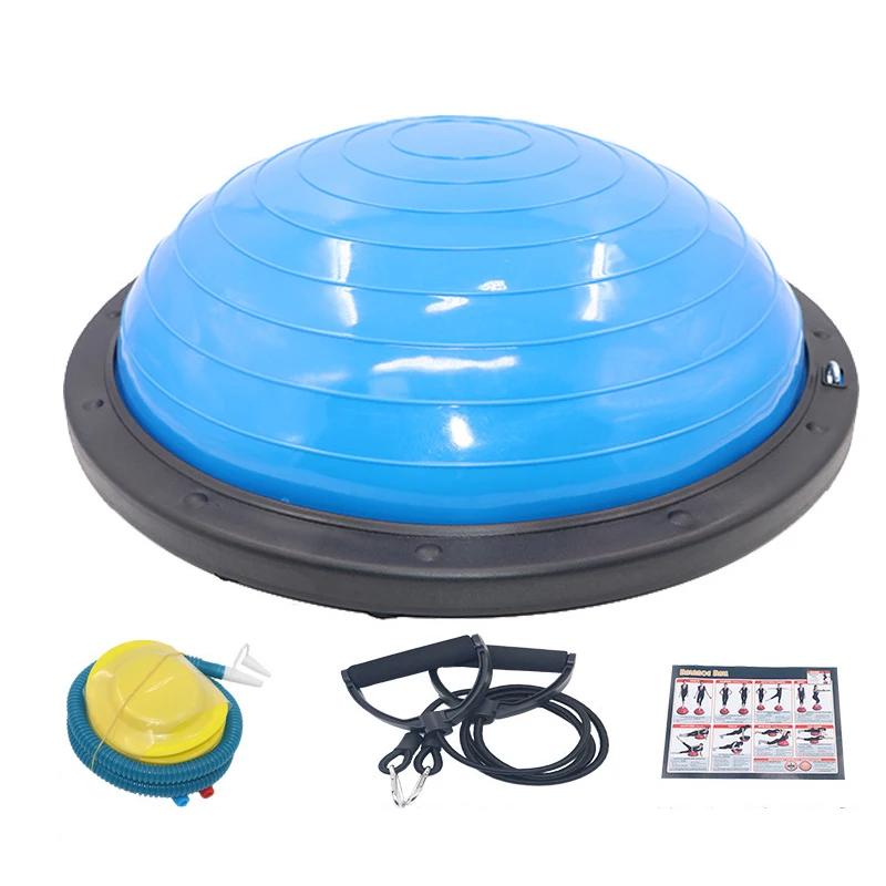 

Yoga Exercise Fitness Half Ball Balance Trainer for Stability Core Workout Training, Blue, purple, pink, gray