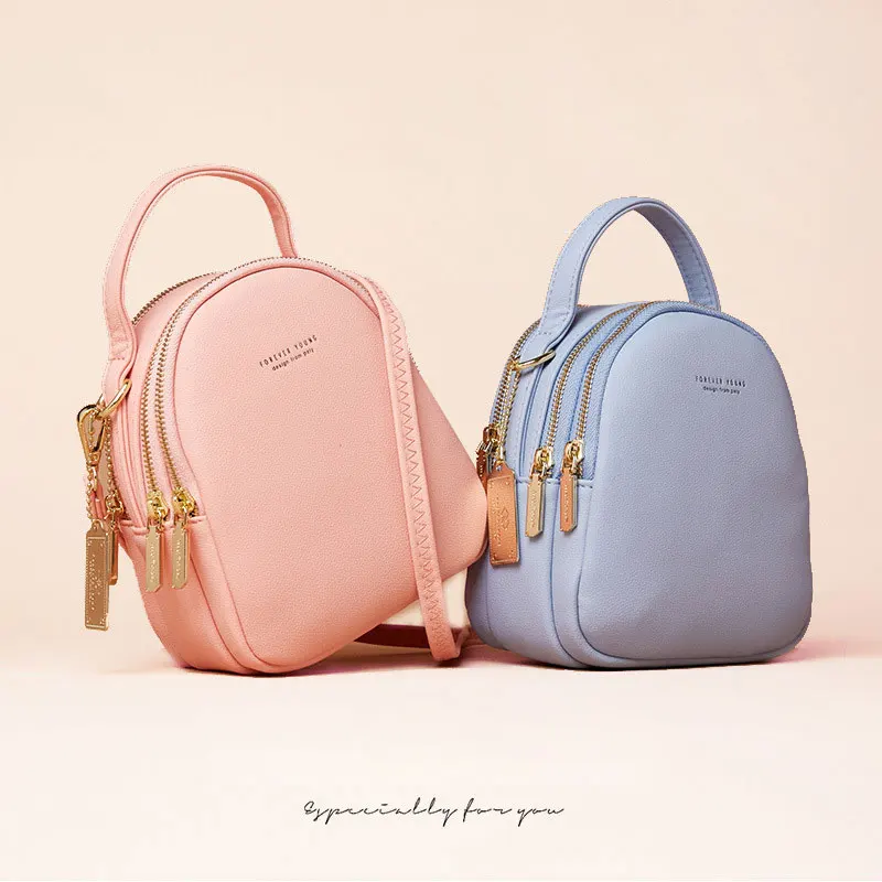 

mini luxury leather fashion ladies backpacks designer lady backbag backpack, 3 colors