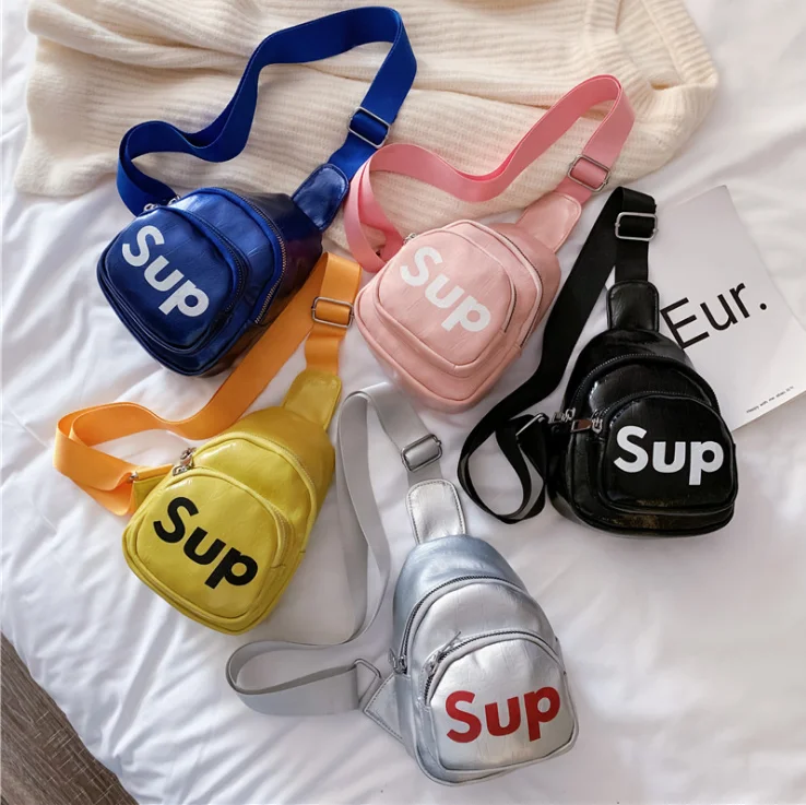 

Children'S Bags 2020 Spring And Summer New Shoulder Simple Mini Messenger Trendy Boys And Girls Baby Small Waist Bag, Picture shows