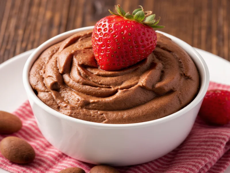 homemade chocolate mousse