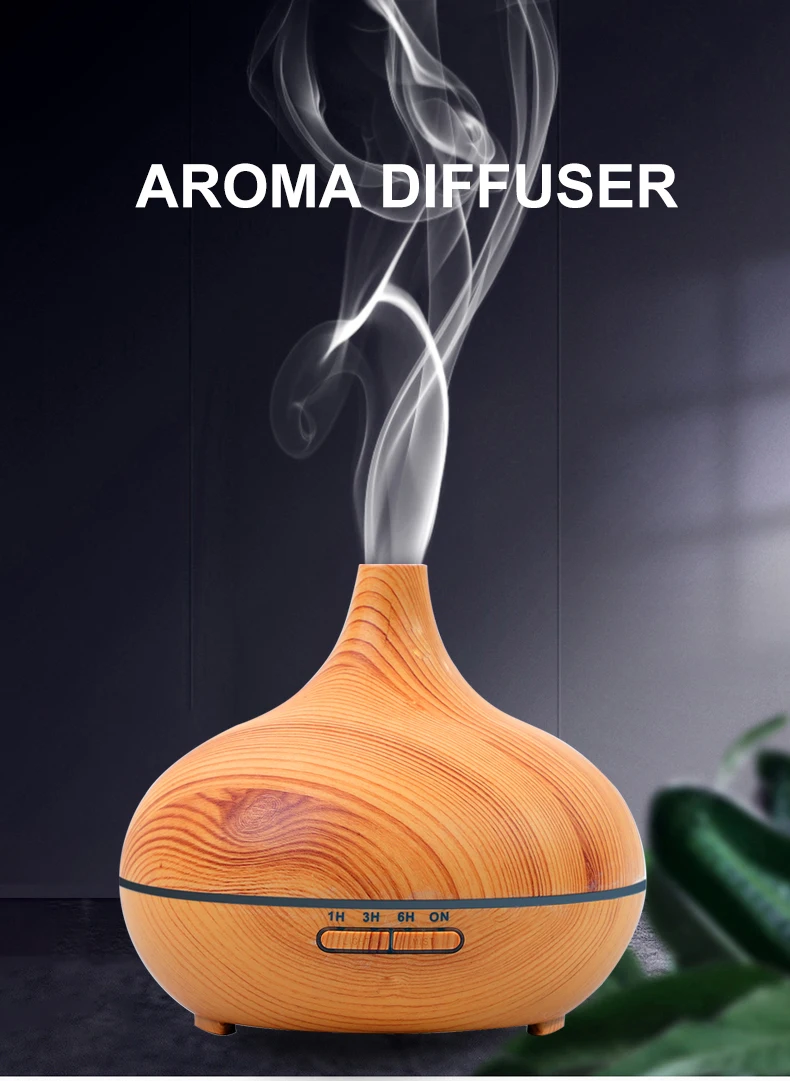 400ml Cool Mist Humidifier Ultrasonic Aroma Essential Oil Diffuser For