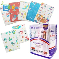 

ABDL new arrival disposable 7 different design rainbow week daily adult diaper