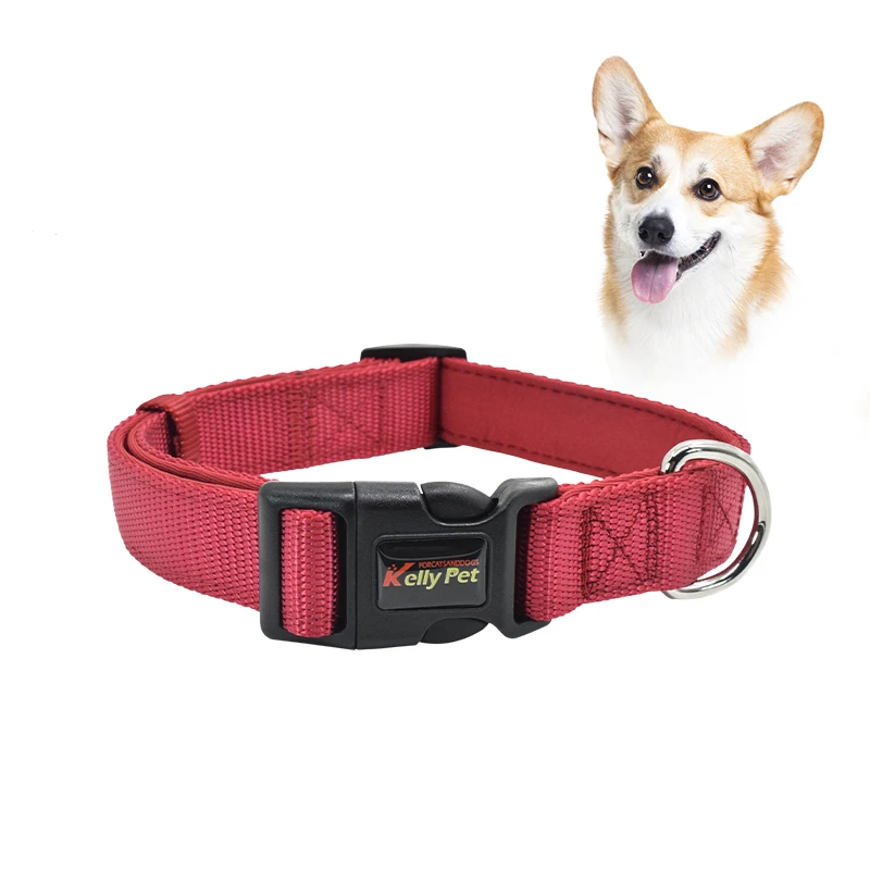 

Nylon Diving Cloth Pet Supplies Collars Adjustable Safety Dog Collar Pet Products With Metal Buckle, Accept customized