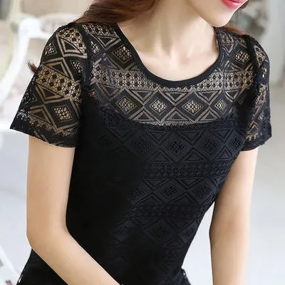 

2020 wholesale new product arrival ladies woman white black lace blouse shirt