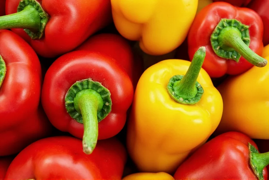 Close-up of various chili pepper varieties showing different colors and shapes for nutritional comparison