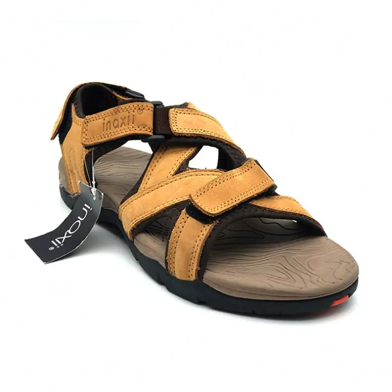 

sandalias Custom Leather Men Sandal High Quality Flat Open Toe Sandals for Man, Black/brown/dark brown