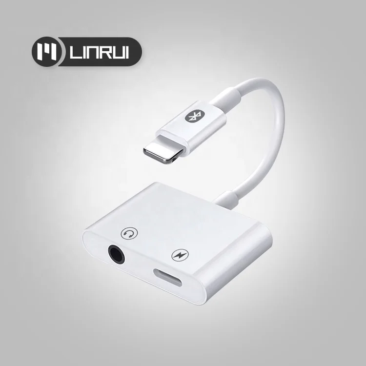 

Light-ning to headphone & charging adapter with light-ning charging port and 3.5mm audio adapter for iPhone