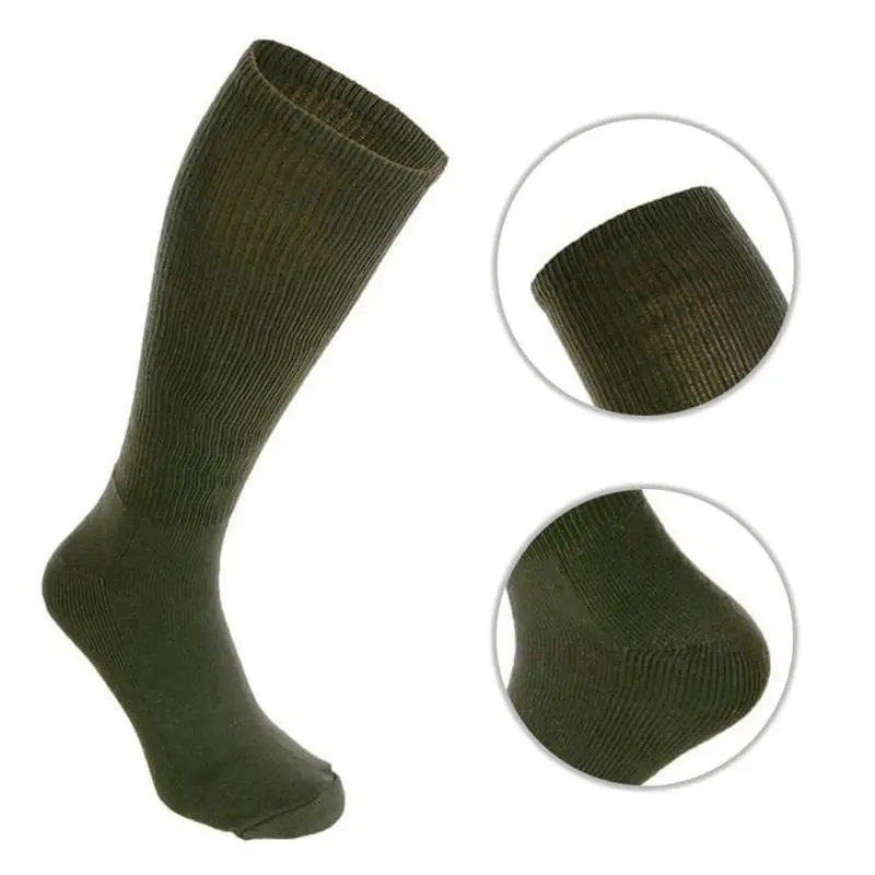 

Green Military High Quality Breathable Army Men's Cotton Socks, Olive green