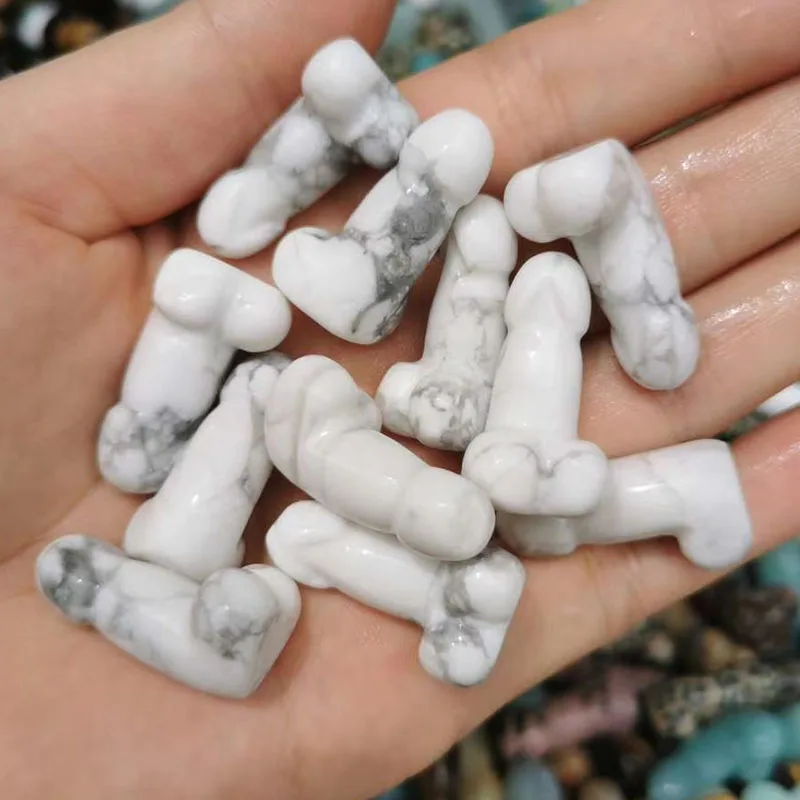 hot sale natural mini dildo man penes hand-carved quartz crystal