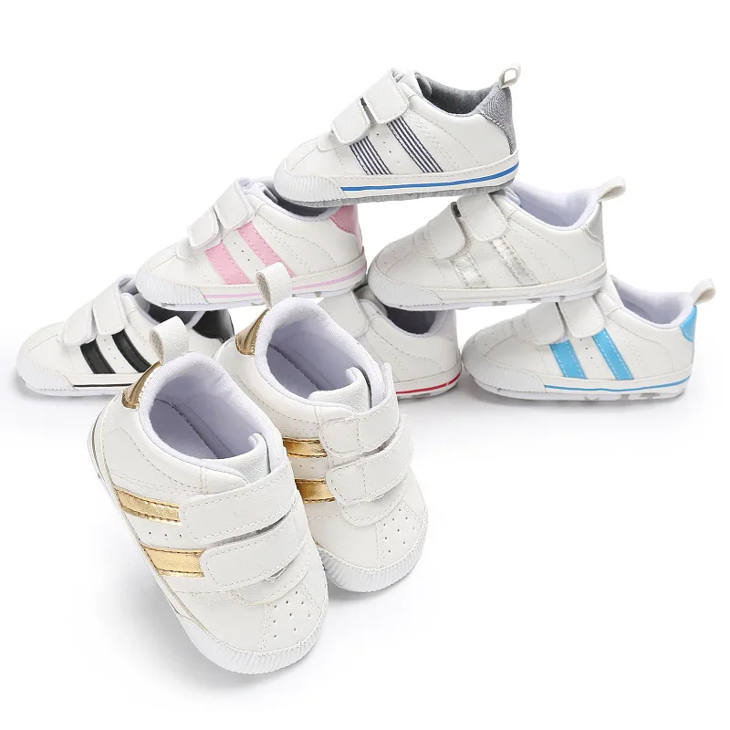 

Wholesale Slip-on Shoes White Soft 0 to 18 months Infant Baby Walking Shoes Newborn Boy Girl Crib Shoes