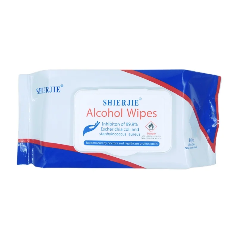 

Wholesale 75% Alcoholic Based Antiseptic Wet Wipes For Disinfection