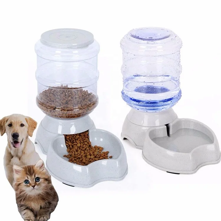 

New Design Automatic Pet Dog Food Feeder Automatic Pet Water Dispenser Water Drinking Fountain with Non Skid feet