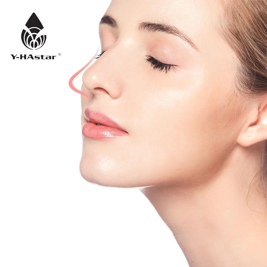

Low molecular weight injectable hyaluronic acid dermal filler for nose