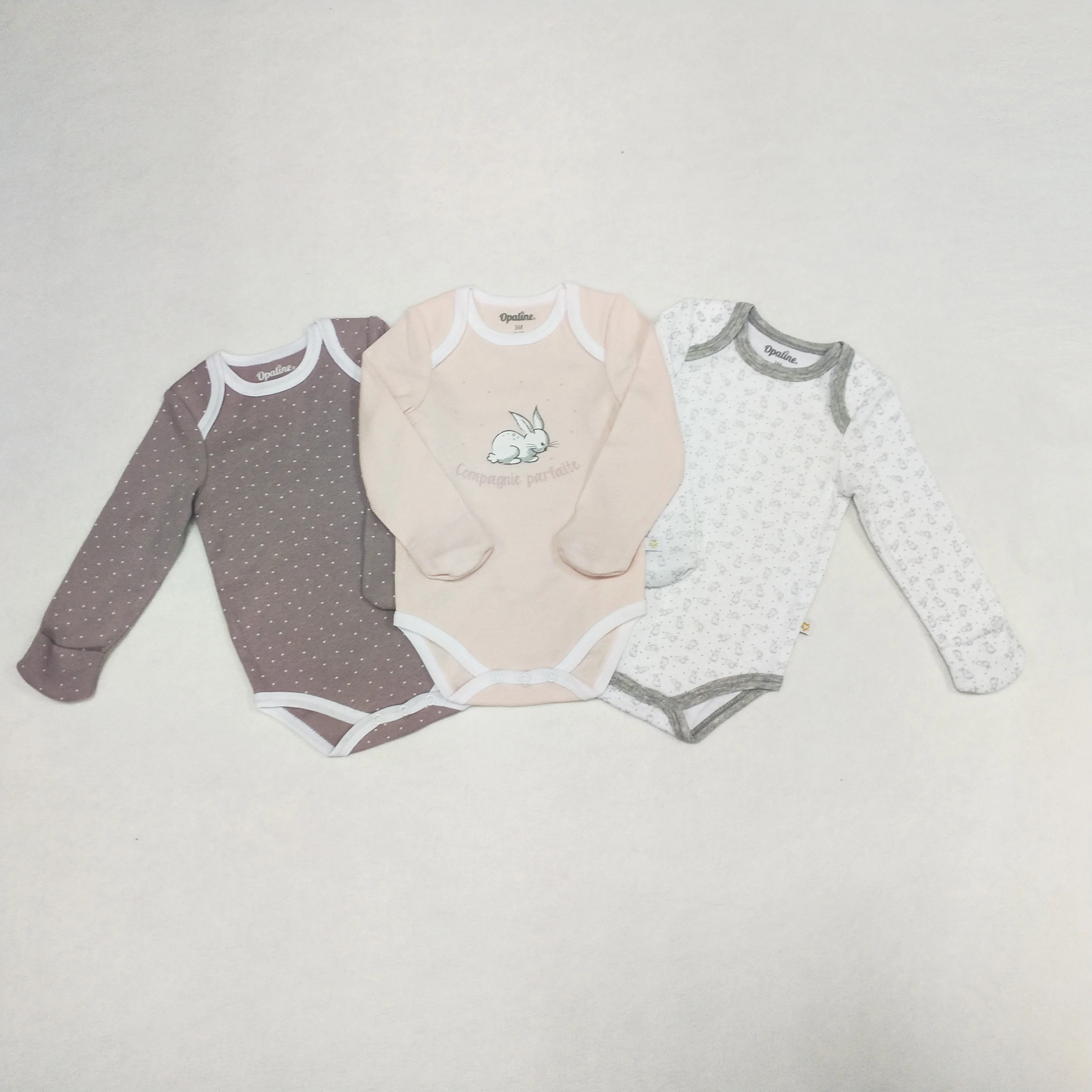 
100% combed soft cotton rib newborn baby clothing rompers onesie for summer winter season with cute design 