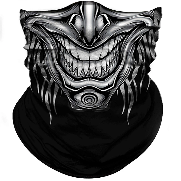 Skull Mask Custom Pictures Dust Wind UV Protection Face Mask  for Men And Women