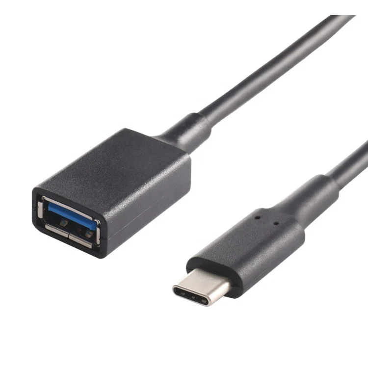 

USB C to USB 3.0 Camera Adapter Type C OTG Cable to USB Female Adapter OTG Cable Compatible for MacBook, Black