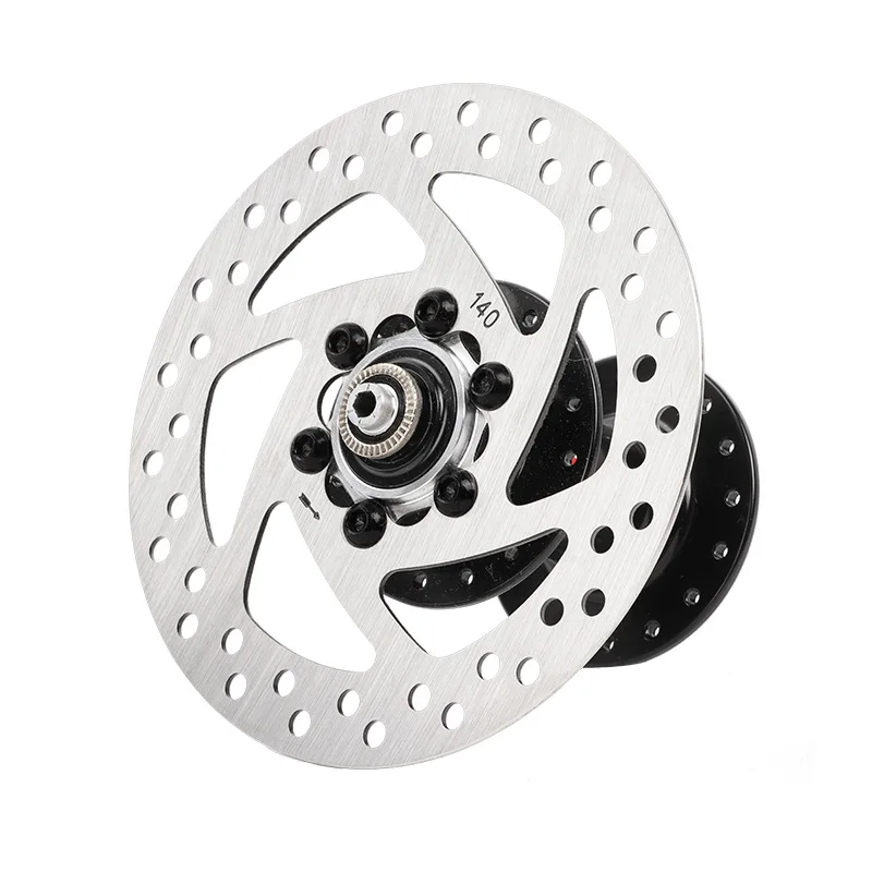 

Stainless steel disc brake disc with diameter of 140mm is suitable for electric scooter BMX and road bicycle parts, Silver