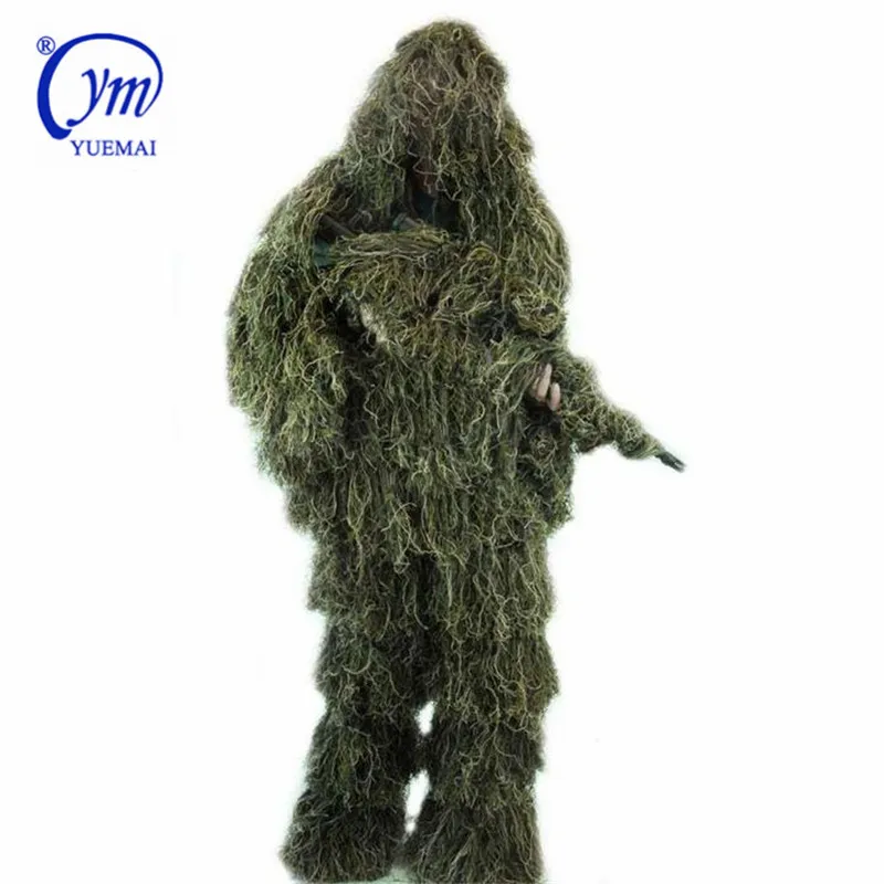

Jungle Desert Clothing Sniper Hunting Military Ghillie Suit, Woodland, dry grass (desert) and snow