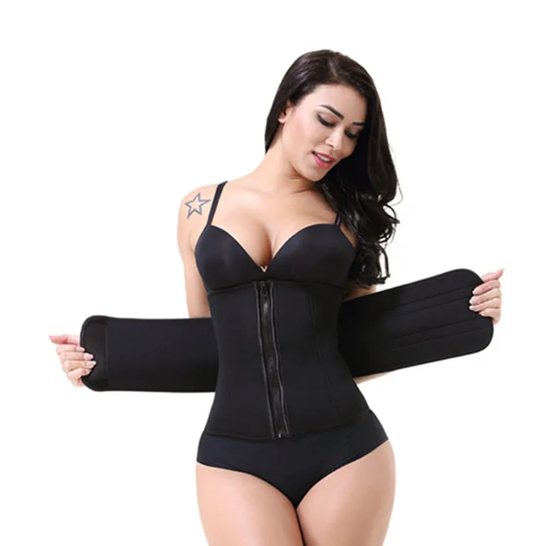 2020 Private Label Fitness Body Shaper Waist Trimmer High Waist Trainer Tummy Slimming Control for Women Men