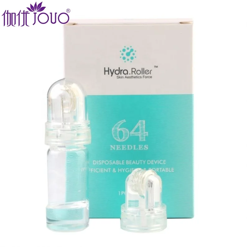 

2021 Best Selling Beauty Metalic Titanium Micro Needles Face Roller Microneedle Derma Roller, White