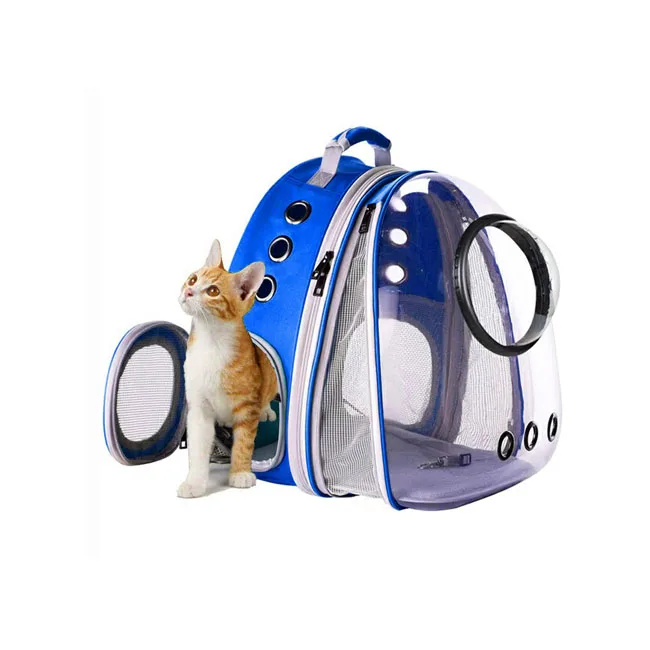 

Multiple Colour Cat Backpack Carrier Bag Backpack Carrier for Small Dogs, Space Capsule Pet Carrier Dog Hiking Backpack, Blue, black,gray,yellow,red