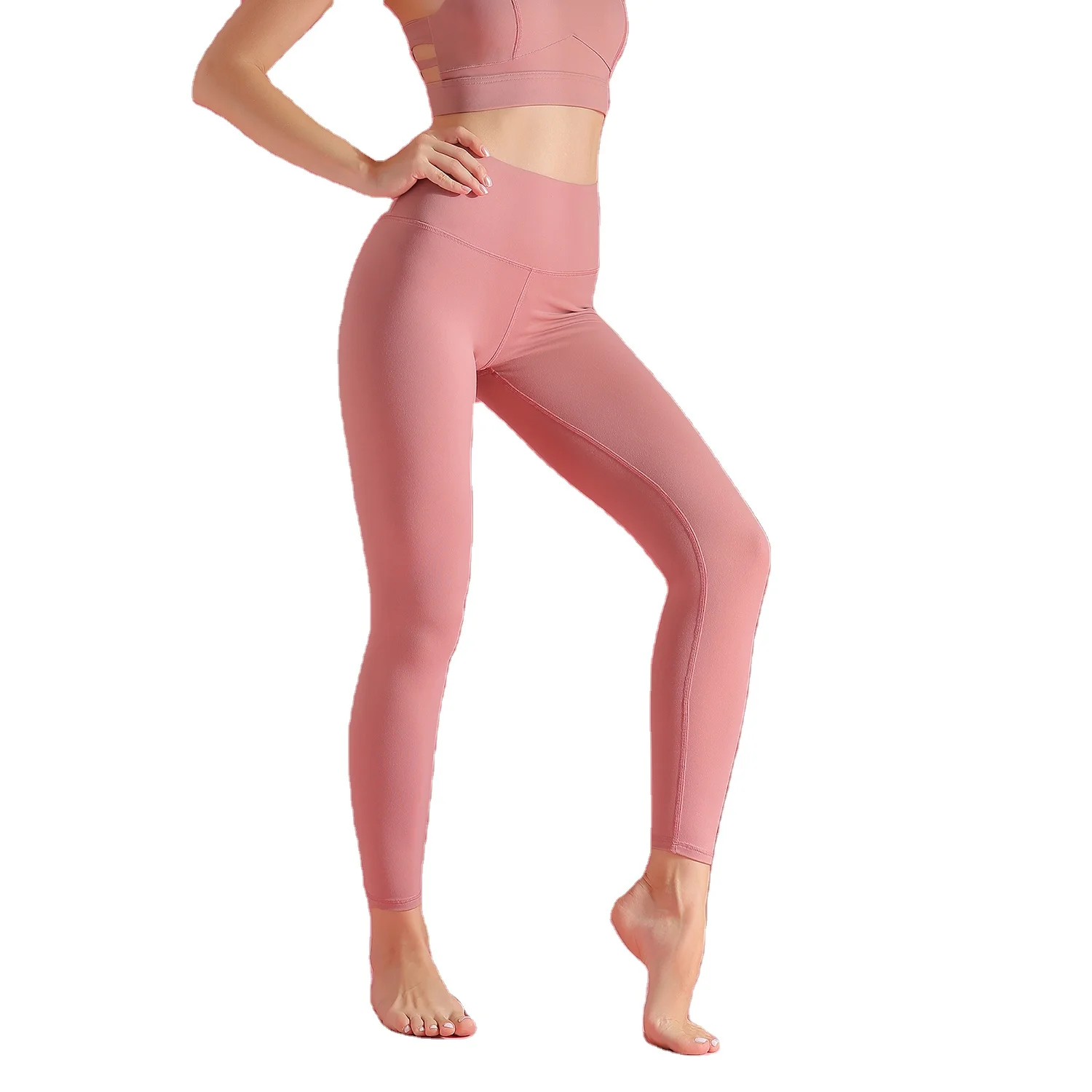 

Wholesale seamless High wast band women yoga leggings fashion fitness with pockets