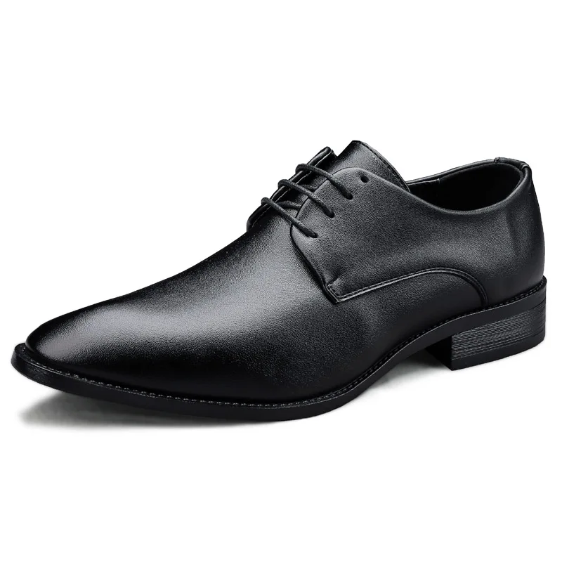 

Microfiber Leather Big Size Mens Casual Pointed Turkey Business Brand Dress Shoes
