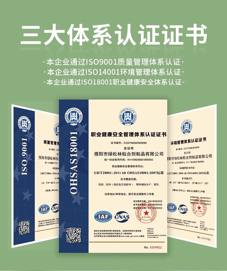 Sylvoda ISO 9001, ISO 14001, OHSAS 18001 Three System Certifications