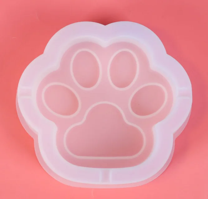 

LOVE'N LV380M DIY Epoxy Mould Cat Claw Paw Print Shape Ashtray Silicone Mold For silicone mold resin art moulds