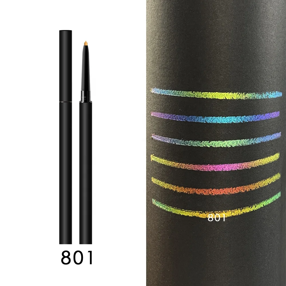 

Eye Makeup Multichrome Eyeliner Waterproof Long Lasting Duochrome Eyeliner Pencil Private Label Colorful Chameleon Eyeliner, 6colors