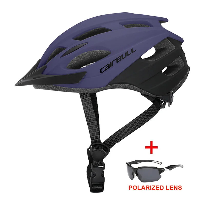

Outdoor Ultralight Mountain Road Bike Helmet with Sunglasses Ventilated Riding Cycling Helmet In-mold DH MTB Bicycle Helmet