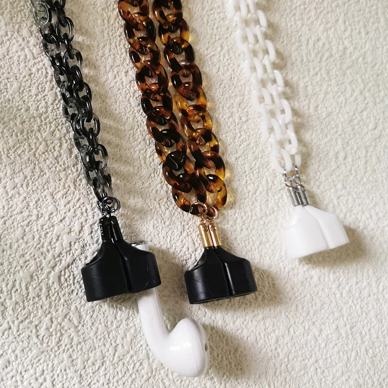 

2021 New Collection Sexy Anti lost headphone Chain Soft Silicone Airpod Chain For Wireless Earphone, White