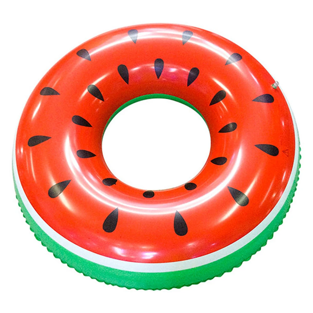 

Newbility Diameter 70 cm unisex through fruit watermelon swimming ring pvc inflatable water ring, Red