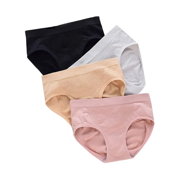 

hot sale medium waist cotton crotch inner wear underwear ladies hipster panties for women