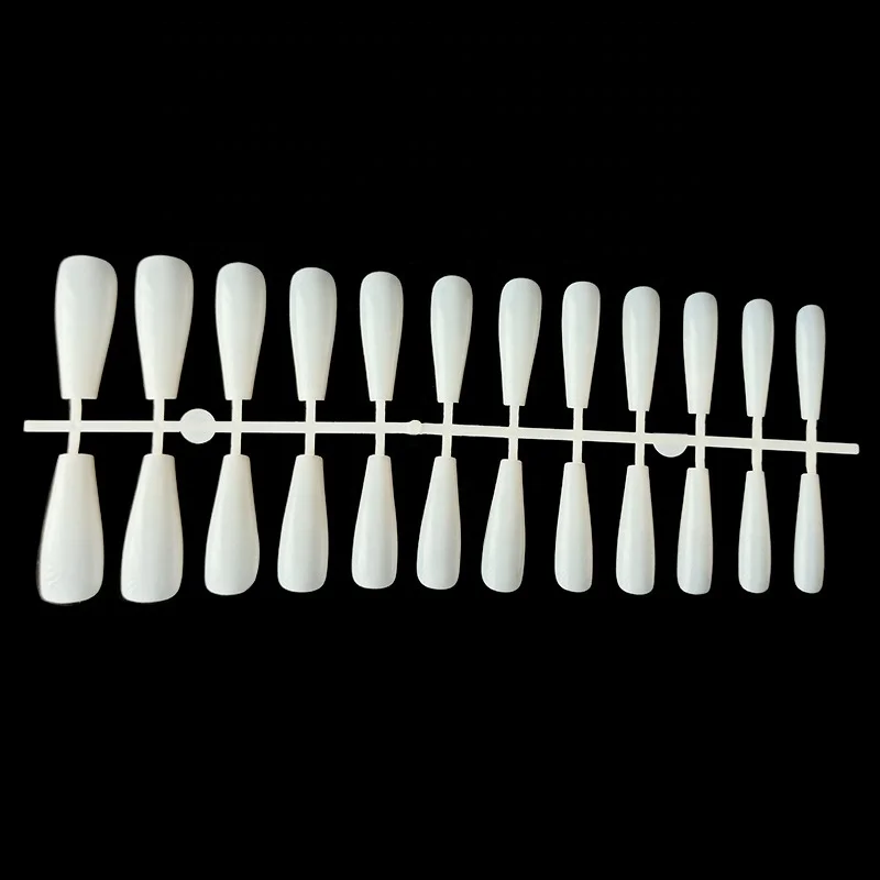 

MIYOCA 24 Tips Mixed Size And Shape Faux Ongles Long Transparents Press On Nails Round Whole False Nails Cheap Latest Fake Nails