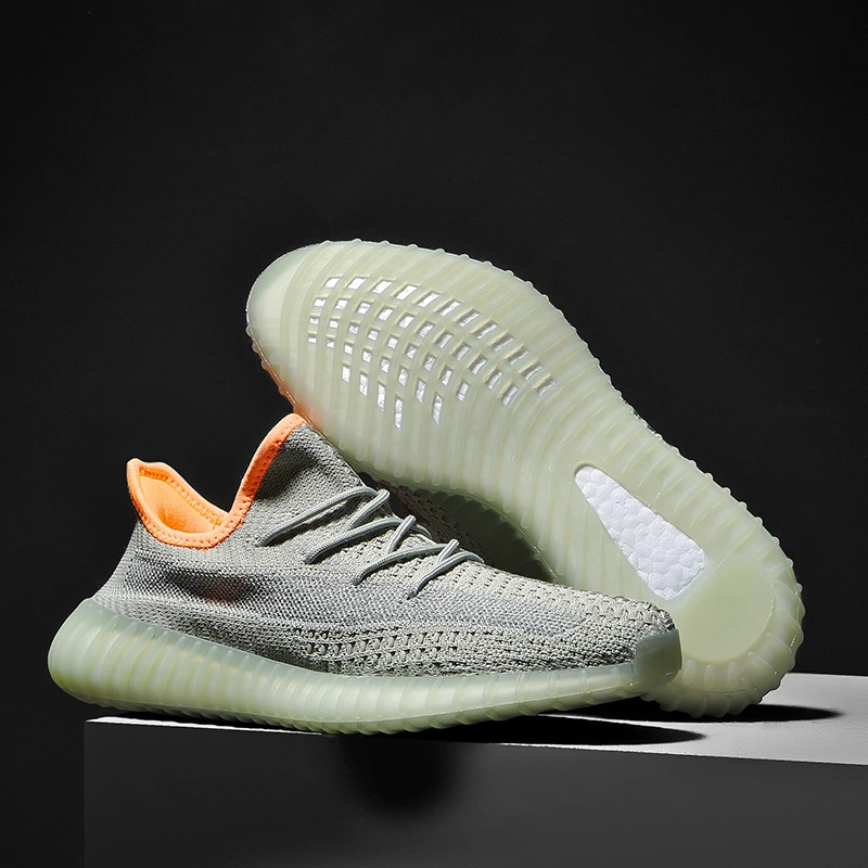 

YQY20350 New Design Summer Mens and Women Breathable Casual Running Yeezy 350 E TPU Trendy Mens Yeezy 700 Yeezy Shoes