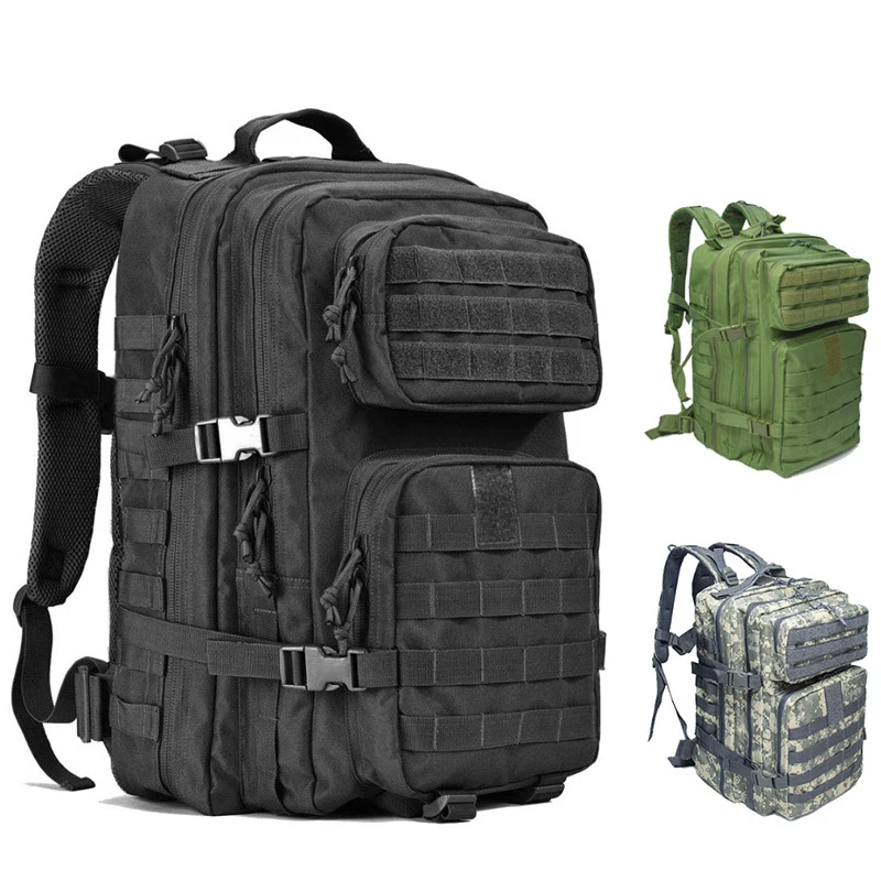 

Wholesale custom outdoor sports backpack large capacity 45L mountaineering camouflage men tactical backpacks, Customized color