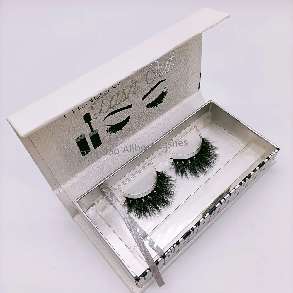 

New Design White and Silver Custom Creative False Eyelash Case Packaging Box Private label