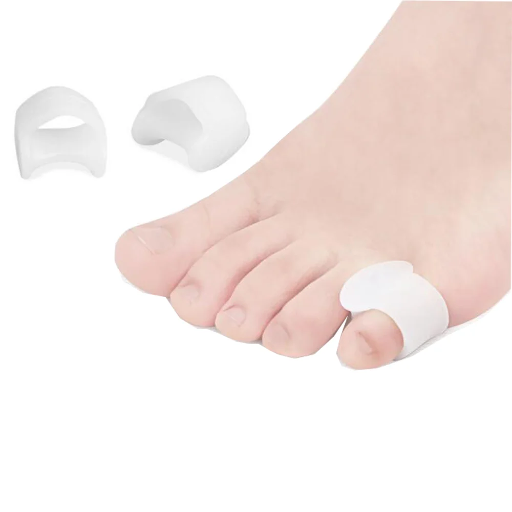 

Hot Selling Soft and Comfortable Separate Toes Hallux Valgus Corrector, White skin transparent