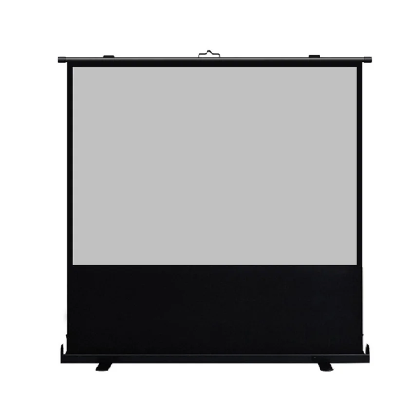 

Factory Outlet High Quality Floor Stand Projection Screen White  Portable Floor Standing Projector Screens