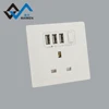 Multi-function British Hong Kong 5v2.1a 3 usb electrical plugs socket with switch