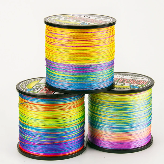 

Wholesale 500m All Size Super Strong OEM PE Braided Fishing Line, Grey/white/green/yellow/color