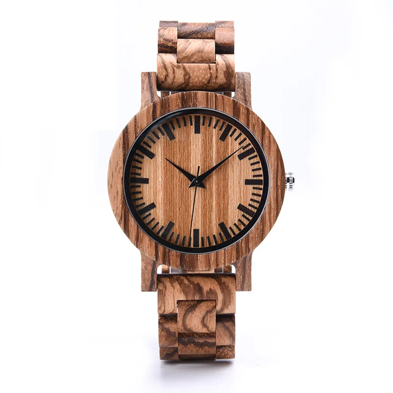 

Personalized Engraved Wooden Watches Casual Wristwatches Handmade Quartz Wood Watch Gift Watch With Wood Box