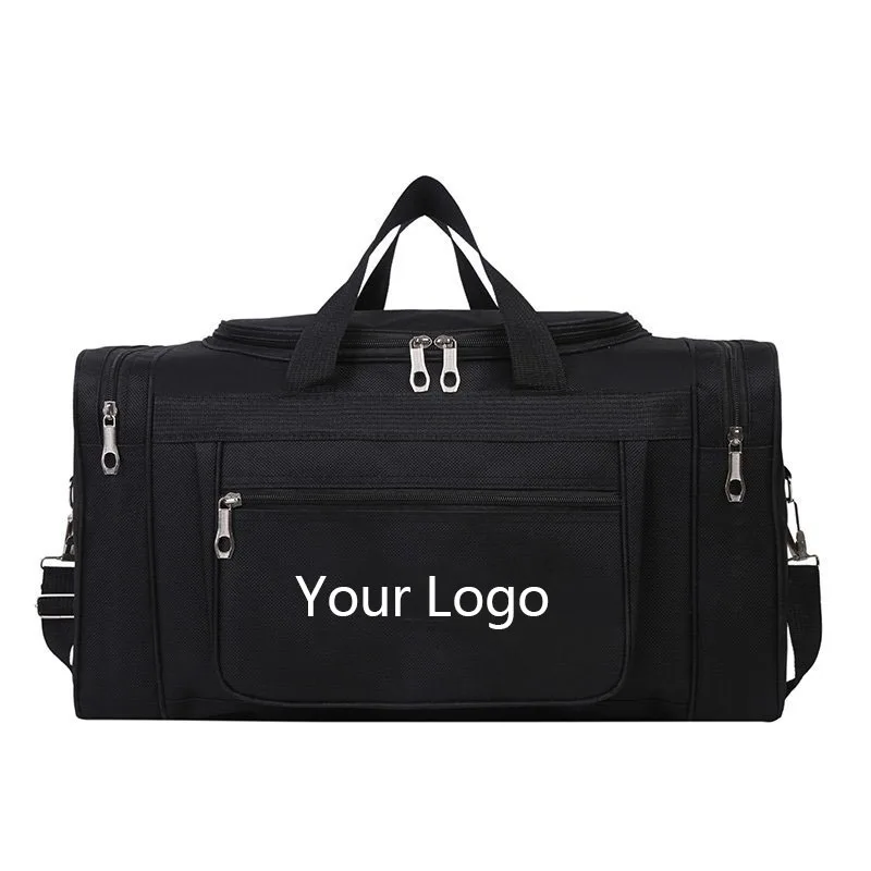 

Multiple zipper pockets gymnasium bag unisex stadium bag with reinforcement belt design smooth zipper travel sport bag