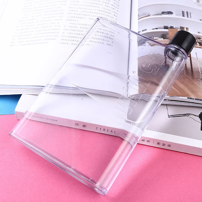 

HY Creative Gift Flat Plastic Cup A5 Paper Water Cup Student Sports Handy Cup A6memo Kettle