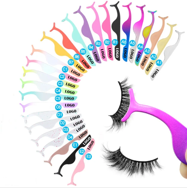 

Wholesale Private Label Beauty lash Tweezers Sets Bulk Eyelash Tools Eyelash Tweezers Used of false eyelashes, Mixed