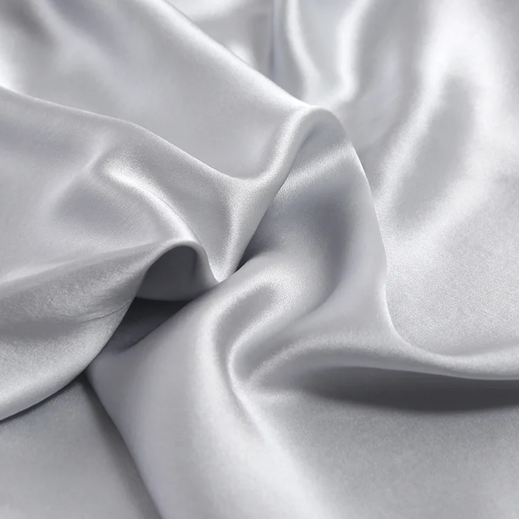 

22mm 114cm Shiny silk fabric 100% Pure Mulberry Silk Fabric Plain Dyed Charmeuse TEX 100