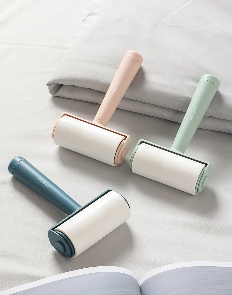 

Modern style plastic material Lint roller for home, Ocean blue ,sakura pink ,ivory white, grass green